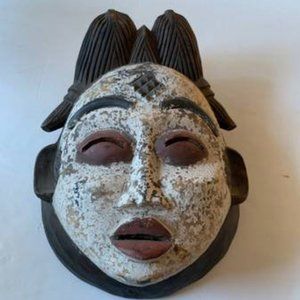 Circa 1990's Duma or Mukudj Mask Mukui Tribal Tribe in Gabon Africa